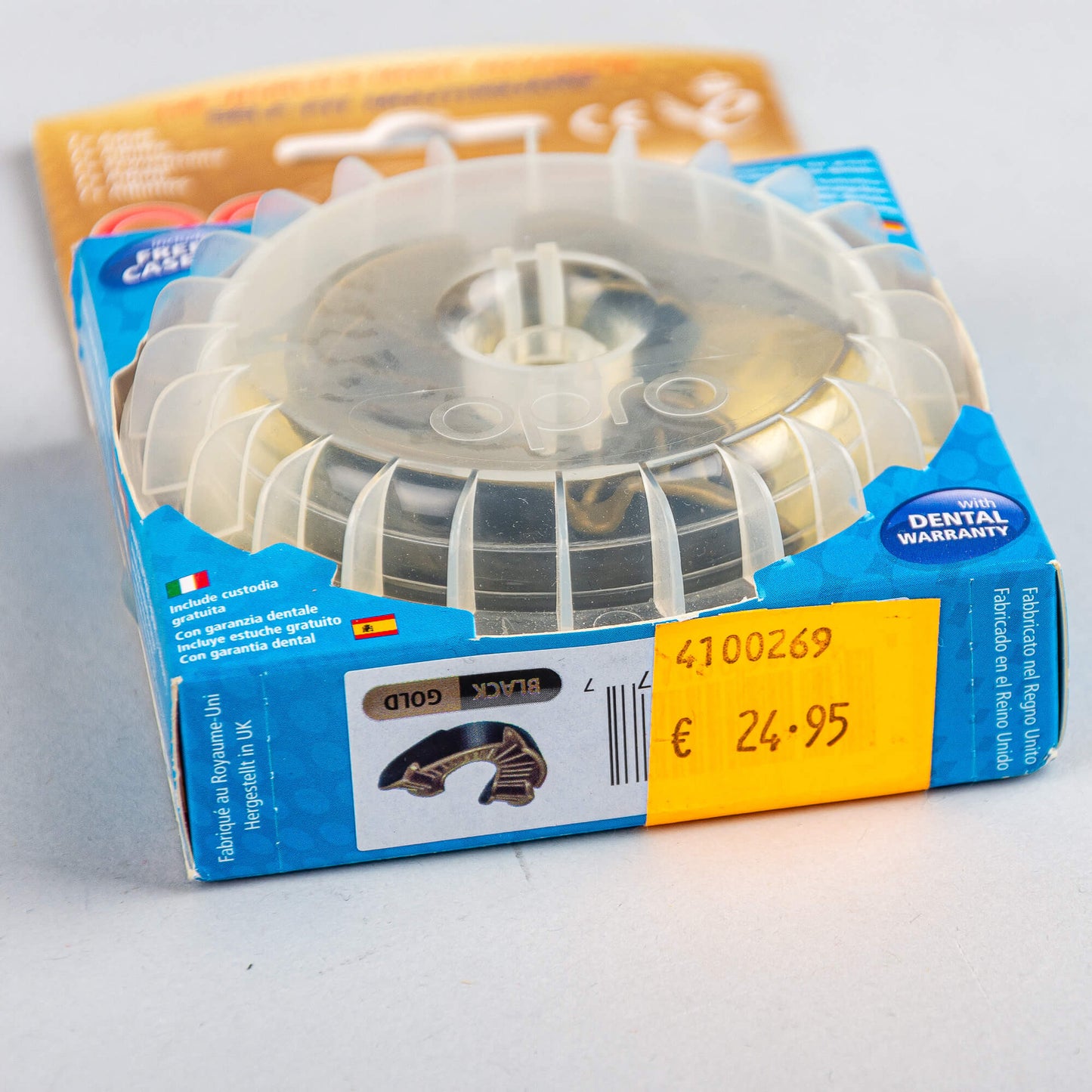 Chránič zubov Opro Shield Gold Premium Black/Gold