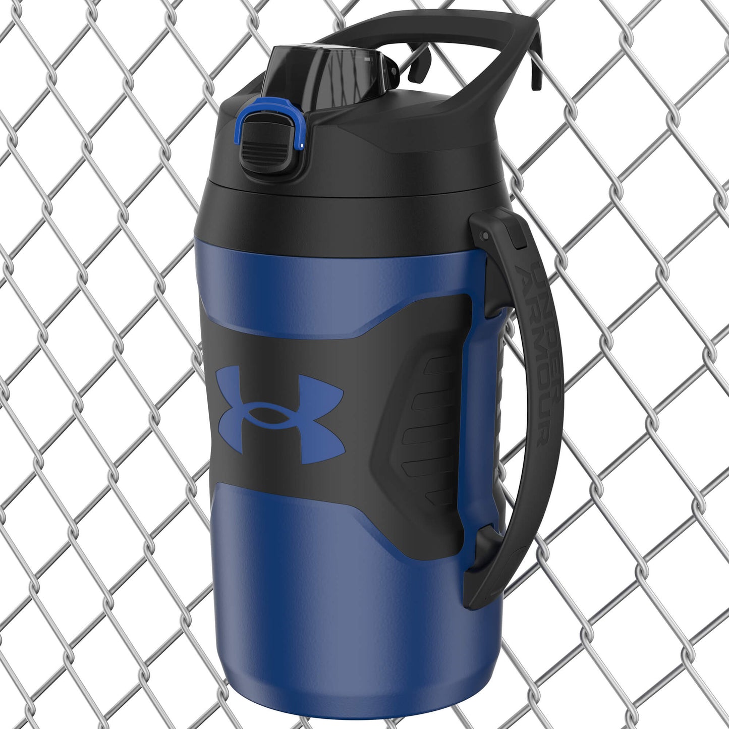 Športová fľaša Under Armour UA 64oz Playmaker Jug Royal/Black - 1.9L tmavomodrá