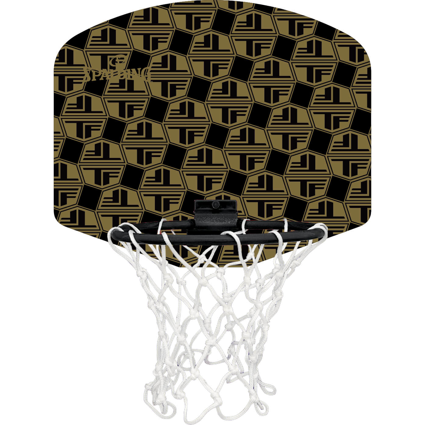 Mini basketbalový kôš Spalding TF-Micro Mini Backboard Set Black/Gold