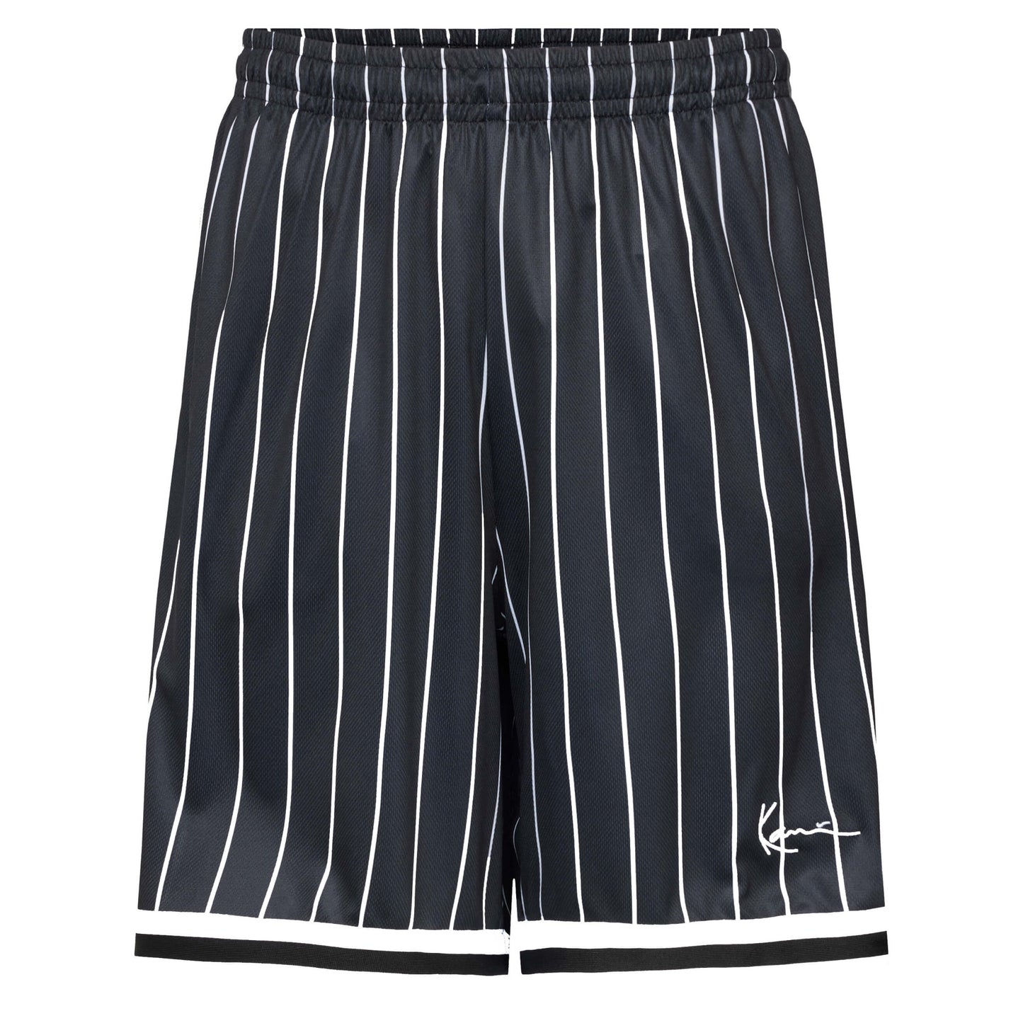 Pánske kraťasy Karl Kani Small Signature Pinstripe Mesh Shorts čierne
