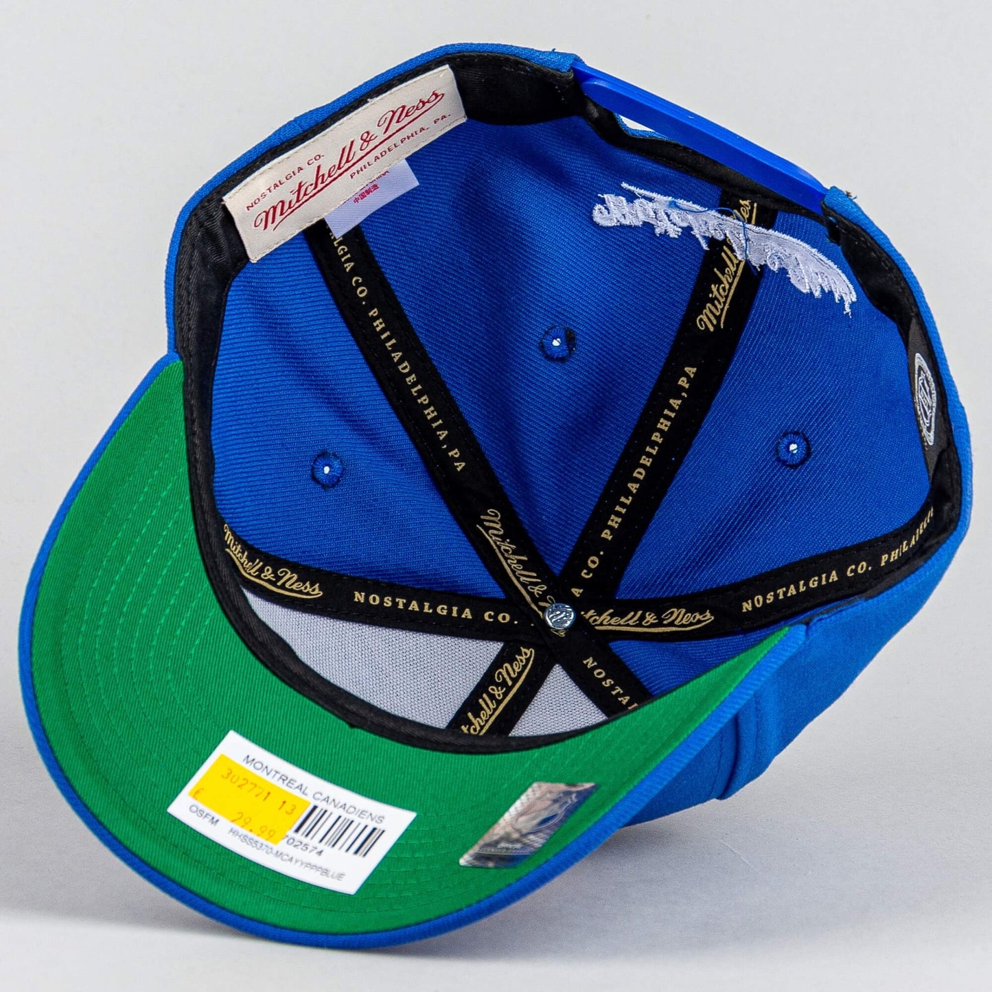 Šiltovka Mitchell & Ness Montreal Canadiens Team Ground 2.0 Pro Snapback modrá