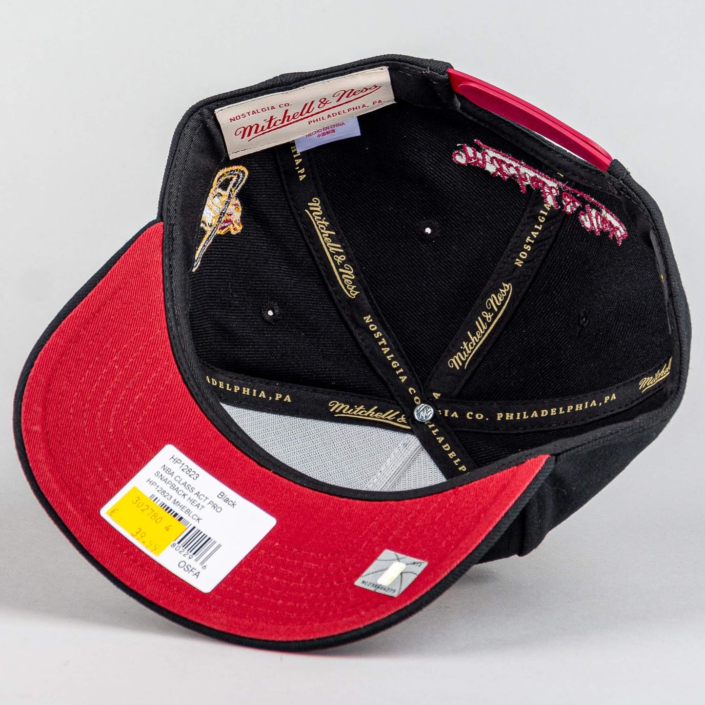 Šiltovka Mitchell & Ness NBA Class Act Pro Snapback Miami Heat čierna