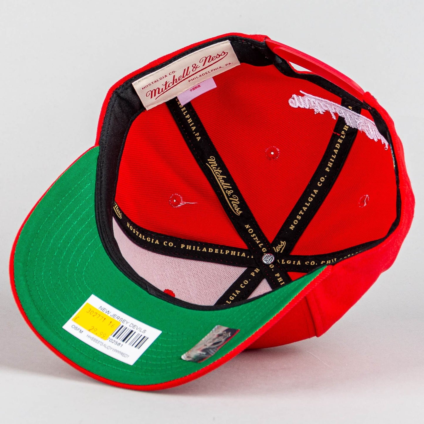 Šiltovka Mitchell & Ness New Jersey Devils Team Ground 2.0 Pro Snapback červená