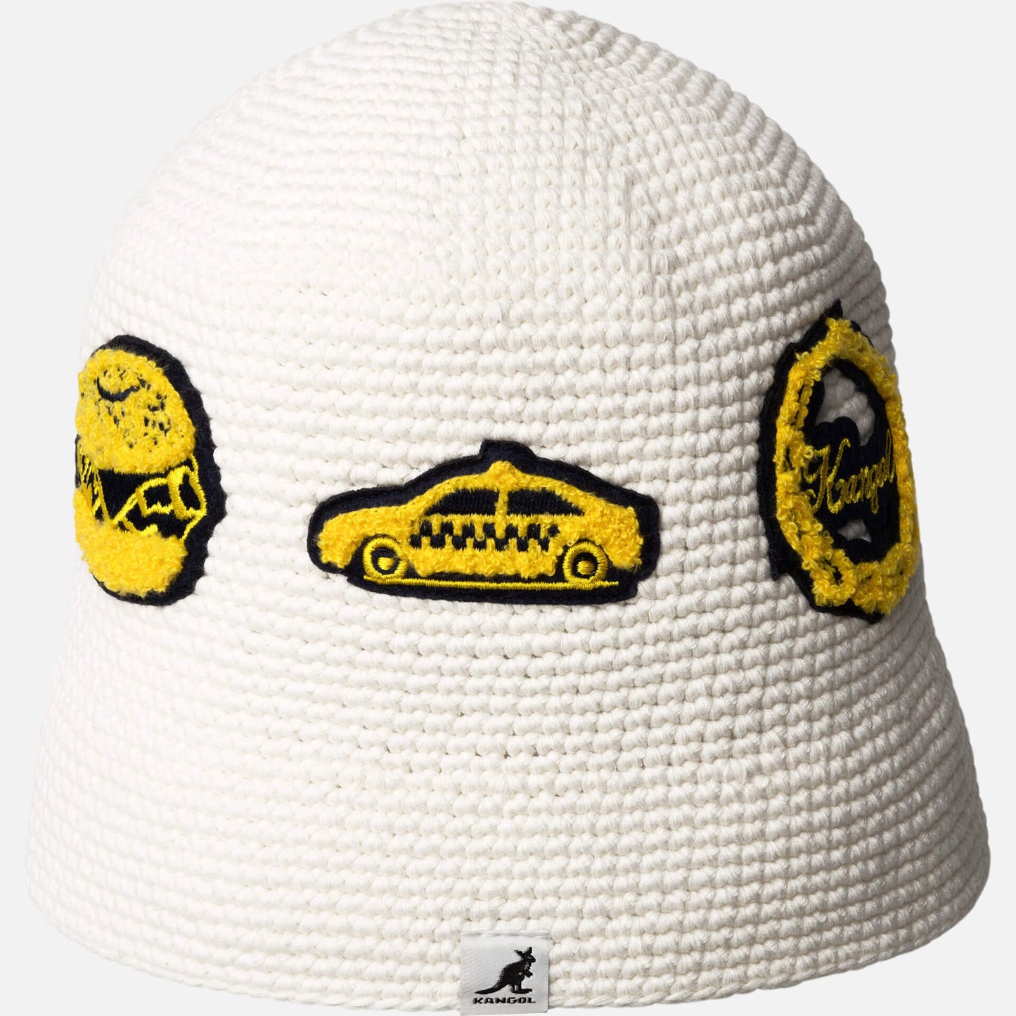 Klobúk KANGOL® NY CROCHET HAT biely