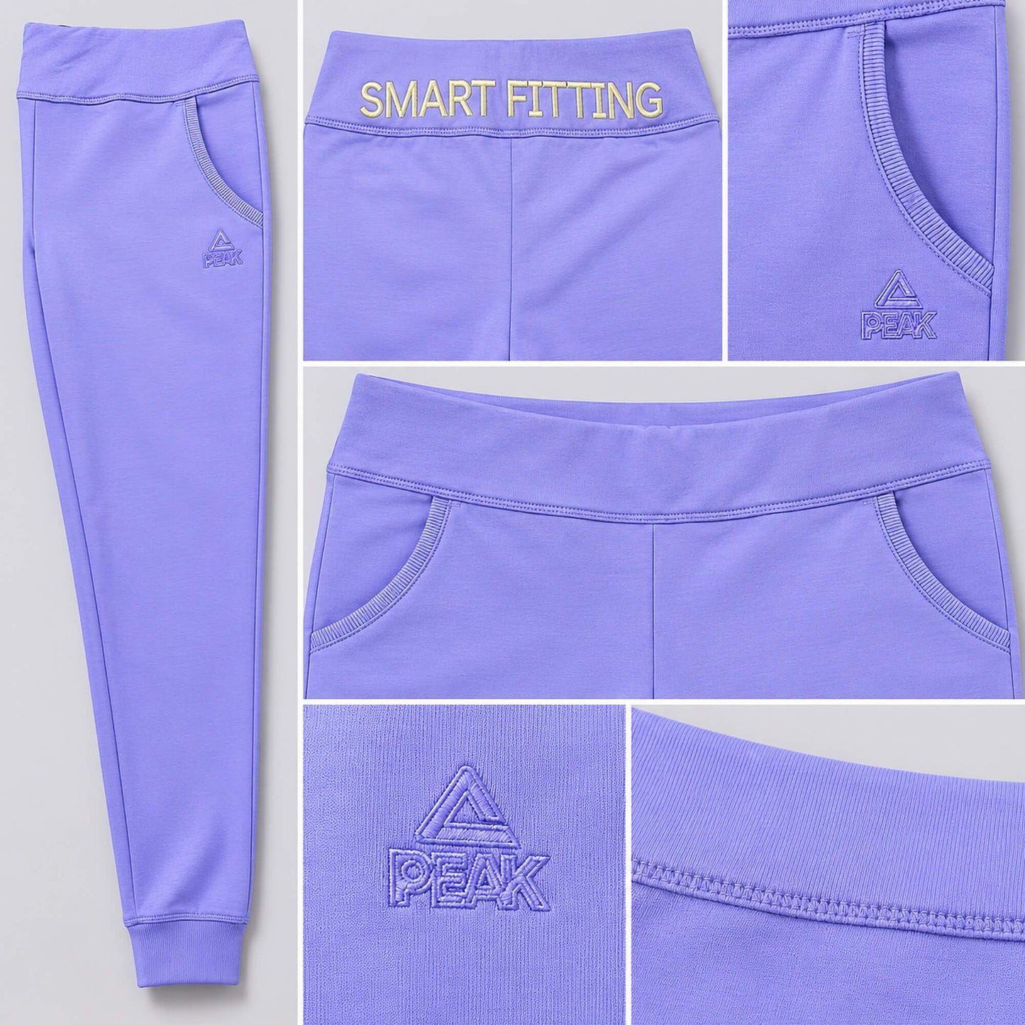 Dámske tepláky PEAK Smart Fitting fialové