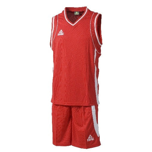 Basketbalová súprava (dres + trenírky) PEAK BASKETBALL SUIT červeno-biela