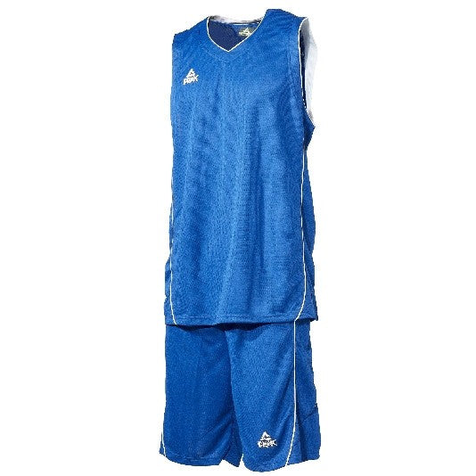 Basketbalová súprava (dres + trenírky) PEAK BASKETBALL SUIT modro-biela