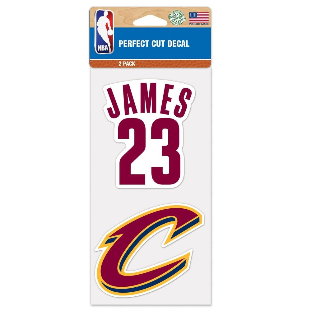 Nálepky Wincraft NBA Perfect Cut Decal LeBron James 23 (Cleveland Cavaliers)