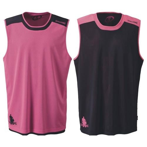 Obojstranný basketbalový dres Spalding Essential Reversible Shirt ružový/čierny