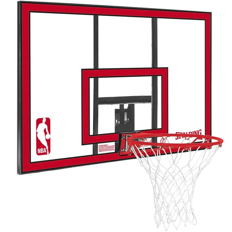 Spalding NBA Polycarbonat Backboard Transparent/Red