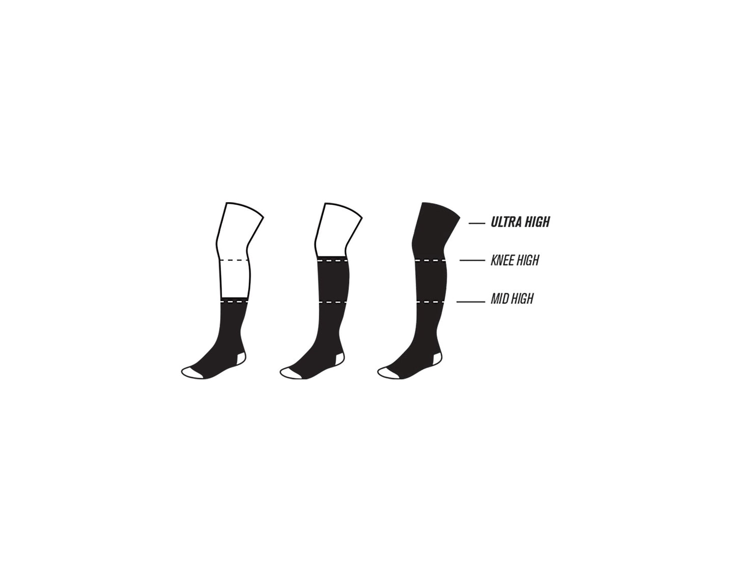 American Socks Ponožky Back In Black Knee High Black