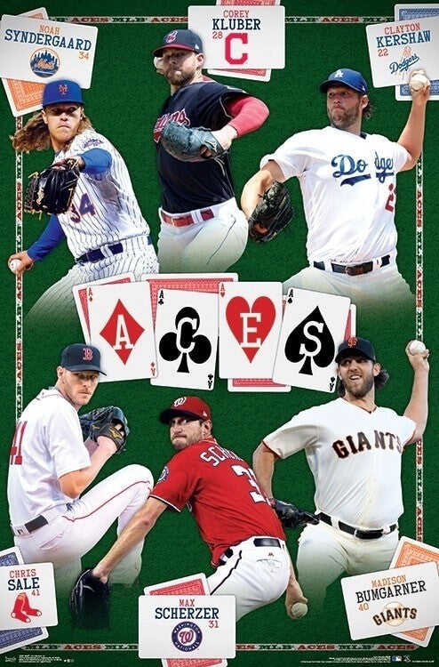 Plagát MLB Poster - Ace Pitchers