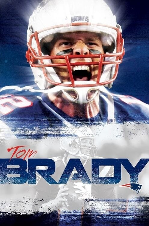 Plagát NFL Poster New England Patriots Tom Brady