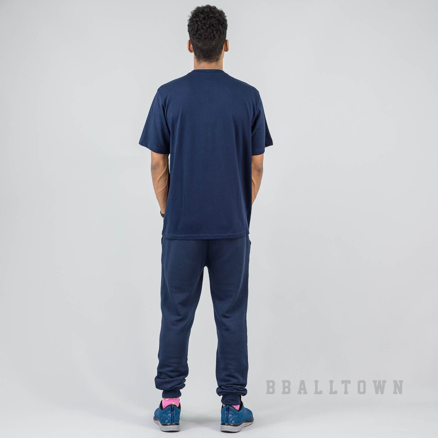 Russell Athletics Heritage Baseliners Tee Shirt Navy