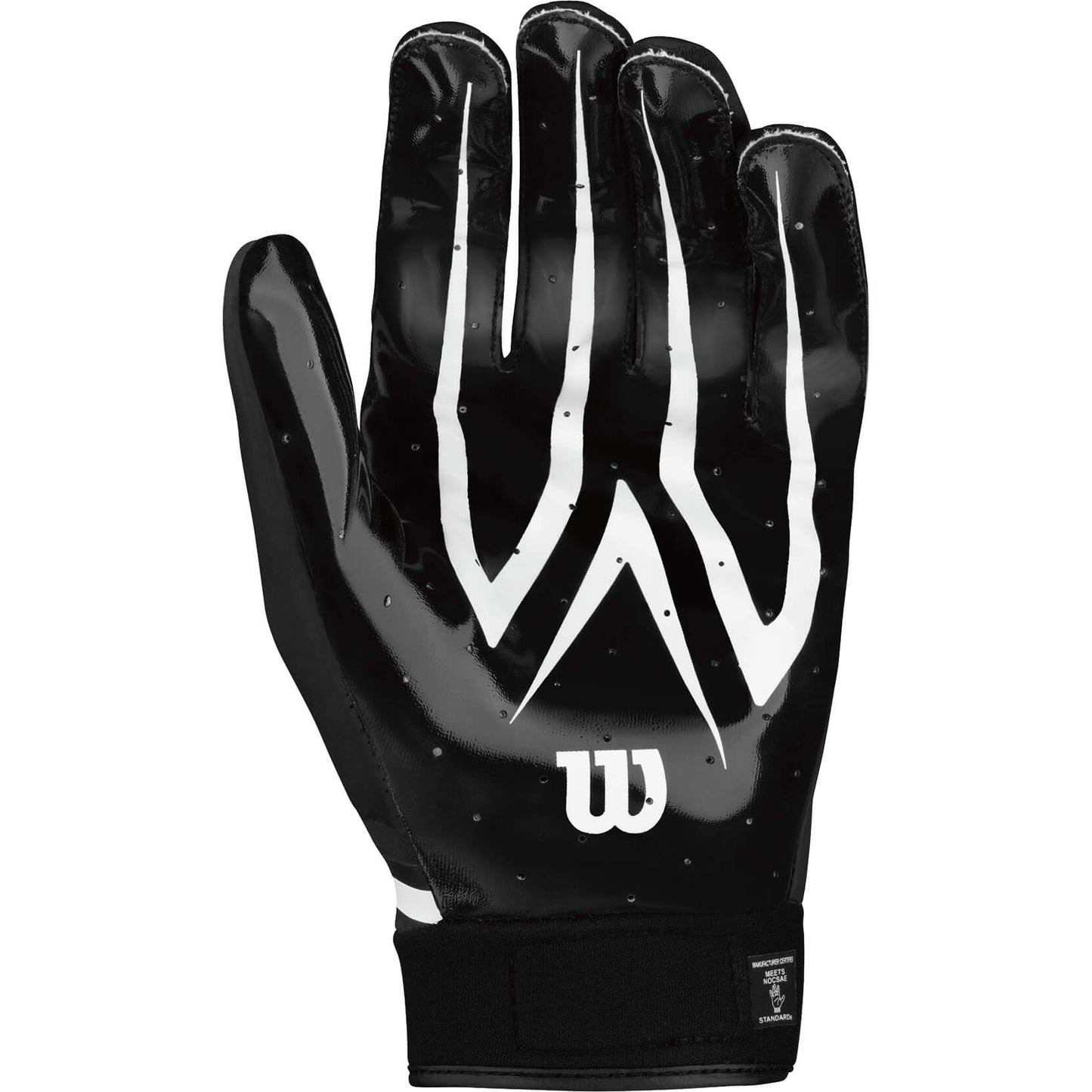 WILSON YTH CLUTCH REC GLV BLACK