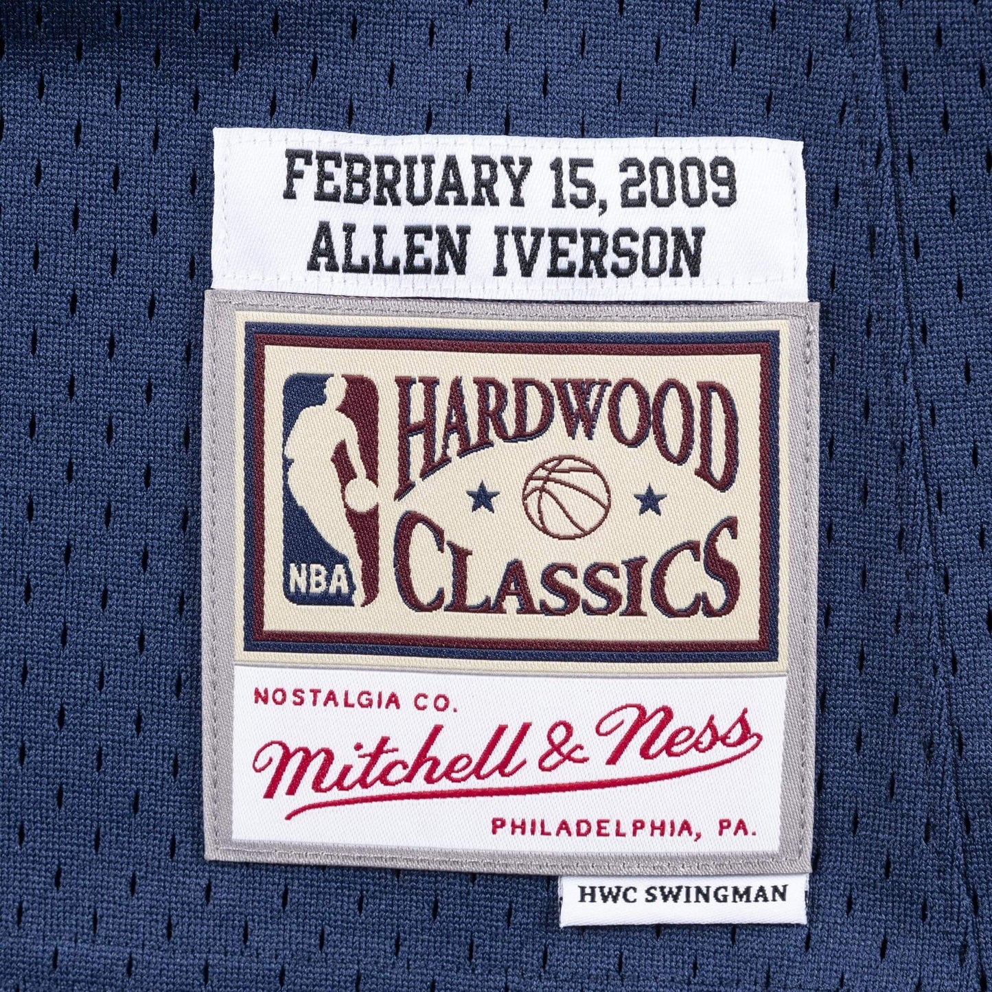 Basketbalový dres Mitchell & Ness NBA Swingman Jerseys All Star East | Detroit Pistons Allen Iverson 2009 Nr.1 tmavomodrý