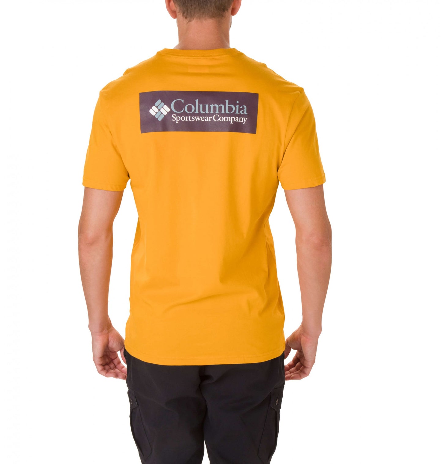 Columbia North Cascades™ Short Sleeve Tee Golden Yellow/Black Cherry
