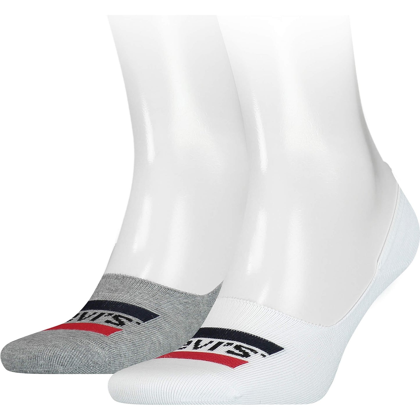 Ponožky Levis Low Rise Sportwr Logo 2 páry biele/šedé