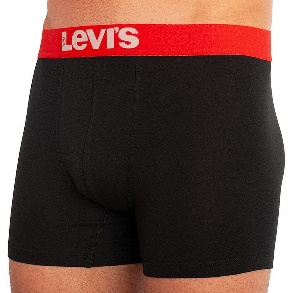Súprava 2 kusov boxeriek Levi's® Lsco Logo Aop Boxer Brief 2P čierne