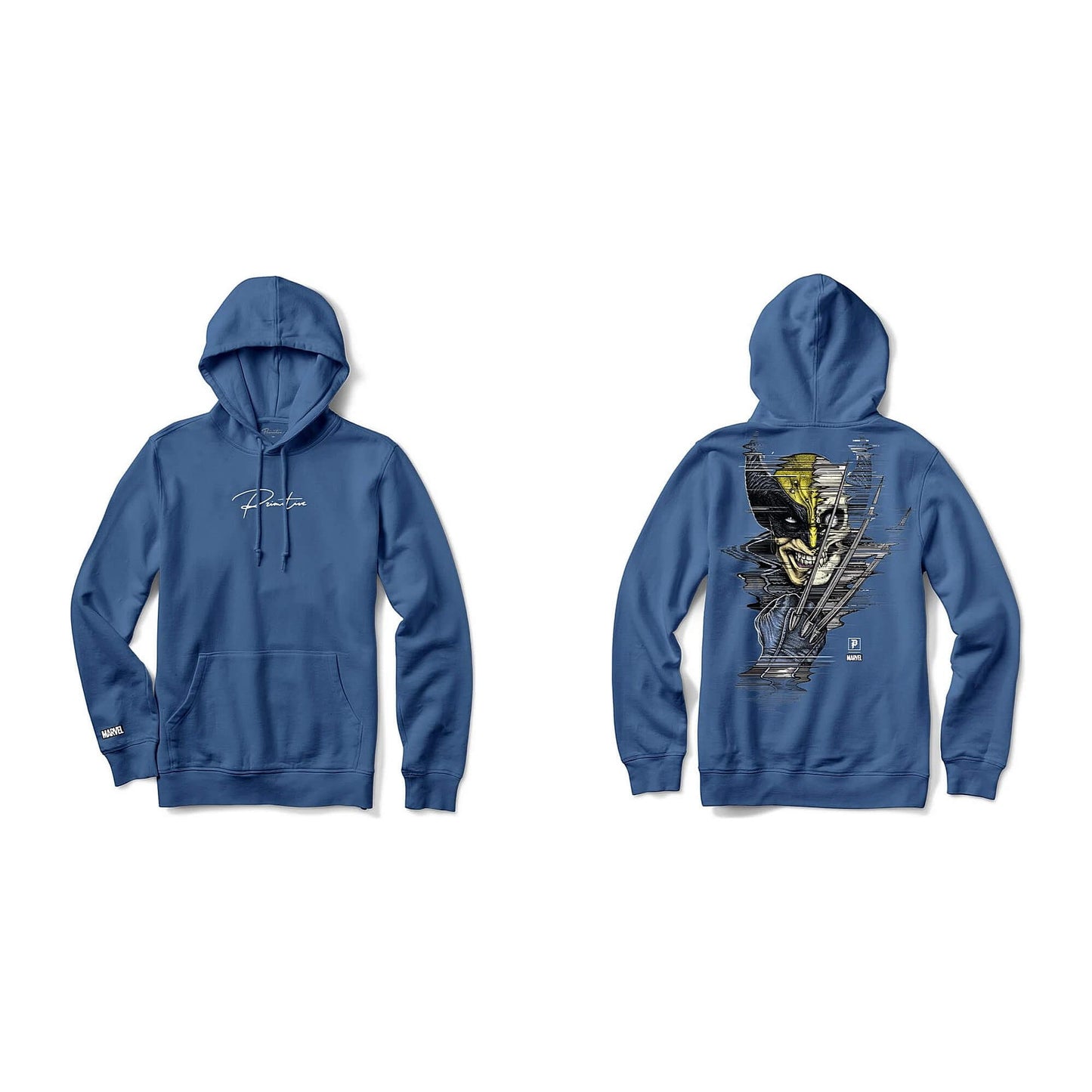 PRIMITIVE x MARVEL WOLVERINE HOOD COLUMBIA BLUE