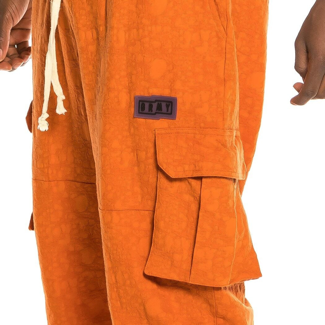 Grimey Liveution Light Cargo Pants Brown