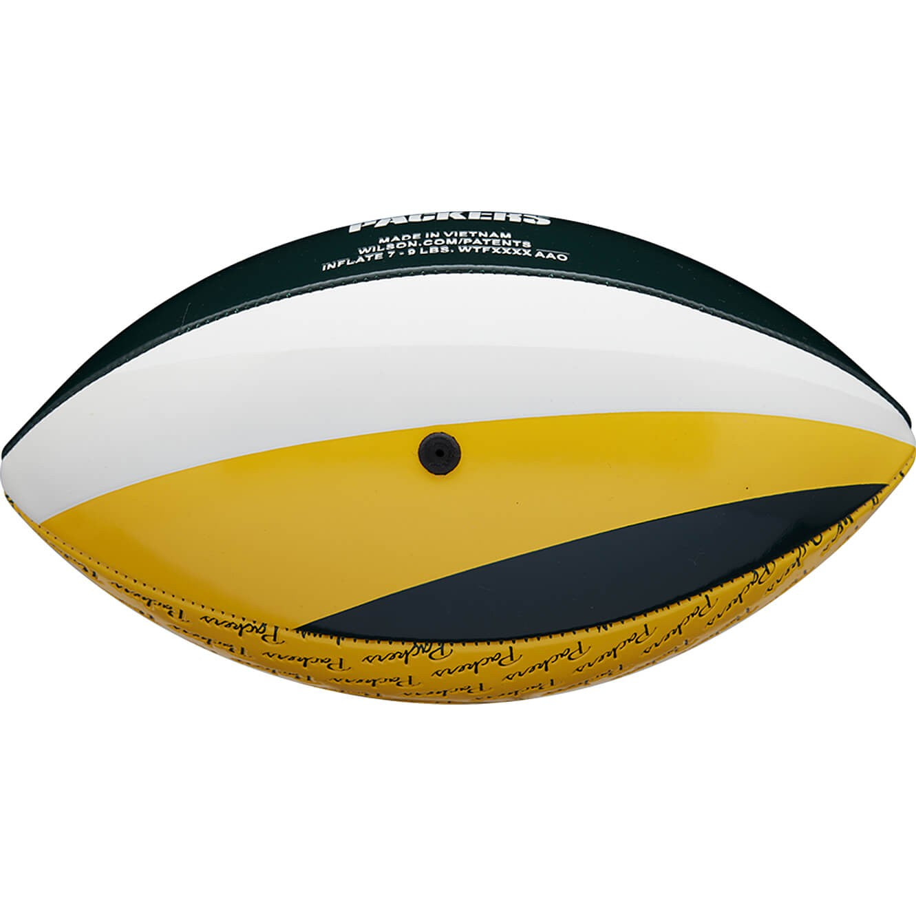 Detská lopta na americký futbal Wilson Mini NFL Peewee Team Green Bay Packers zelená