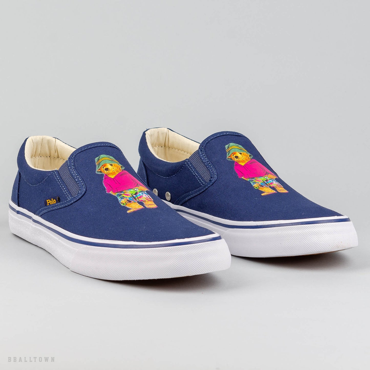 Polo Ralph Lauren THOMPSON SNEAKERS Newport Navy/Bear Print