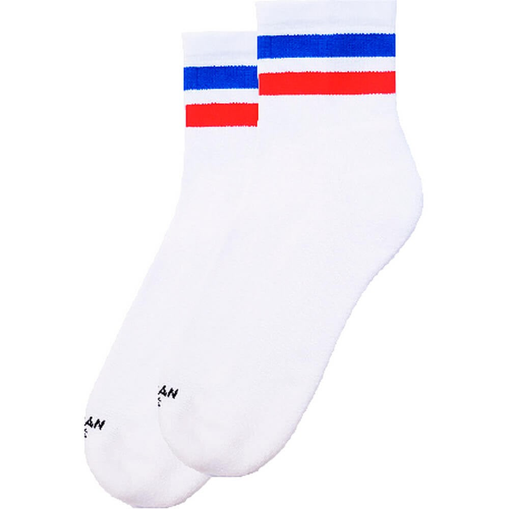 American Socks American Pride - Ankle High White/ Red/ Blue