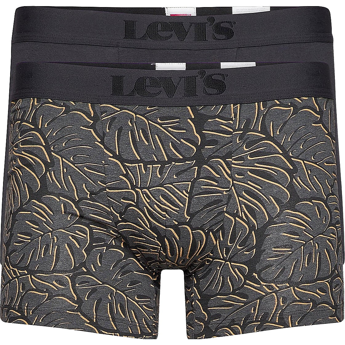 Súprava 2 kusov boxeriek Levi's® Monstera Leaf Aop Boxer Brief čierne
