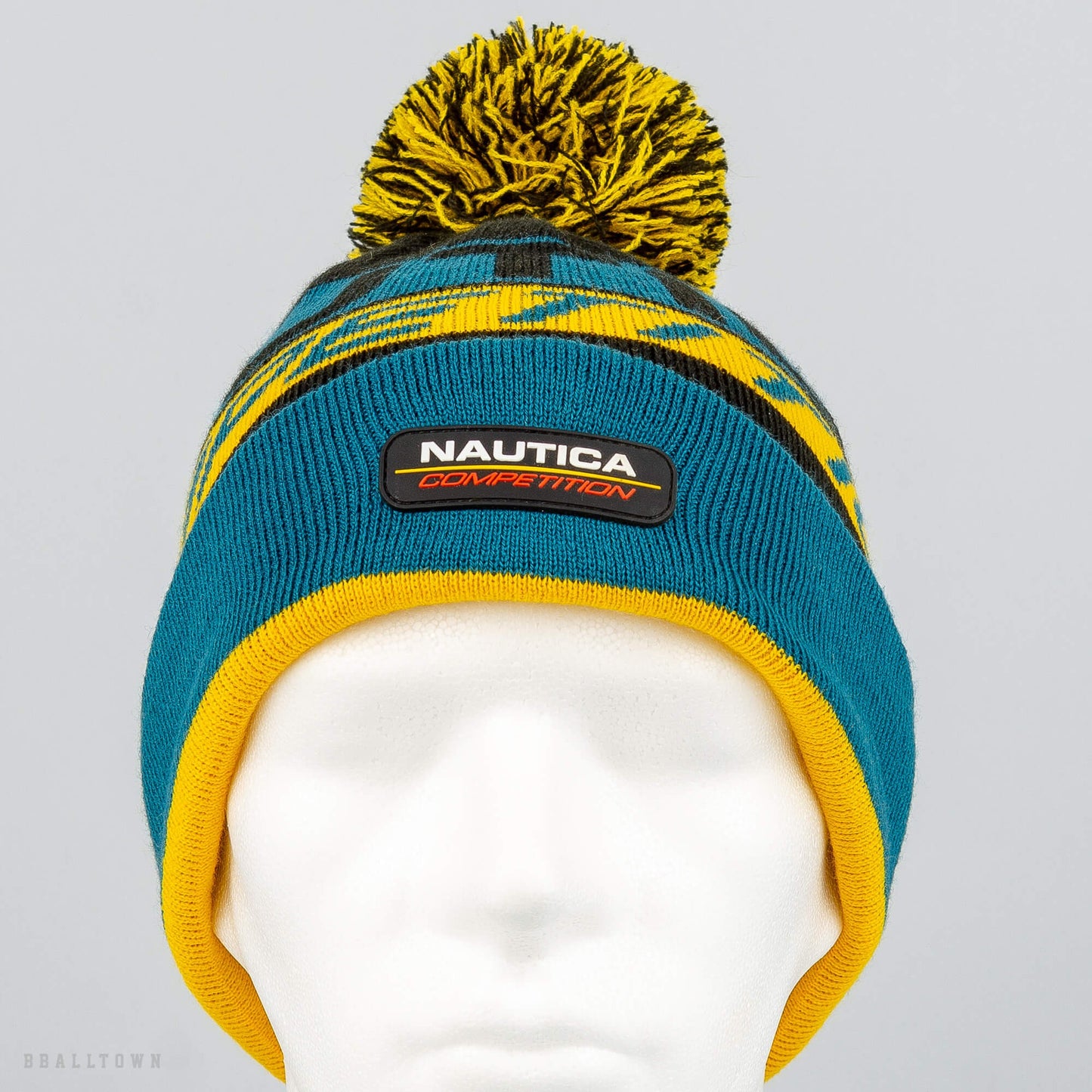 Zimná čiapka s brmbolcom Nautica Buren Pom Pom Beanie modro-zelená