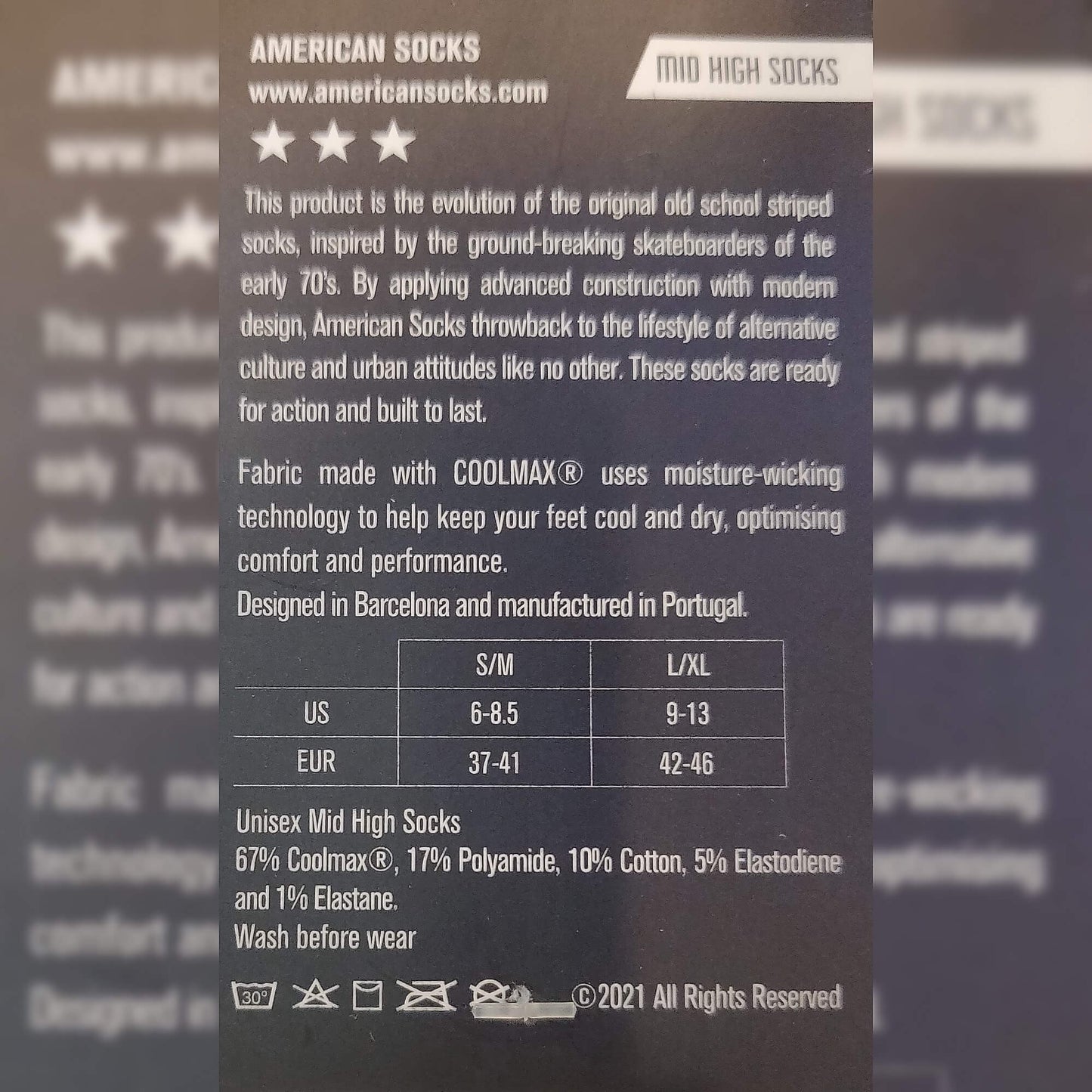 American Socks Summer Paradise - Mid High