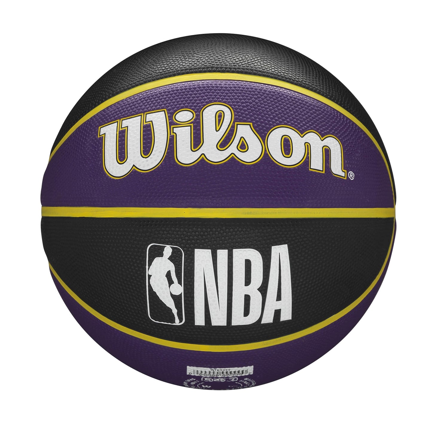 Basketbalová lopta Wilson NBA Team Tribute Los Angeles Lakers (veľkosť 7) čierna/fialová