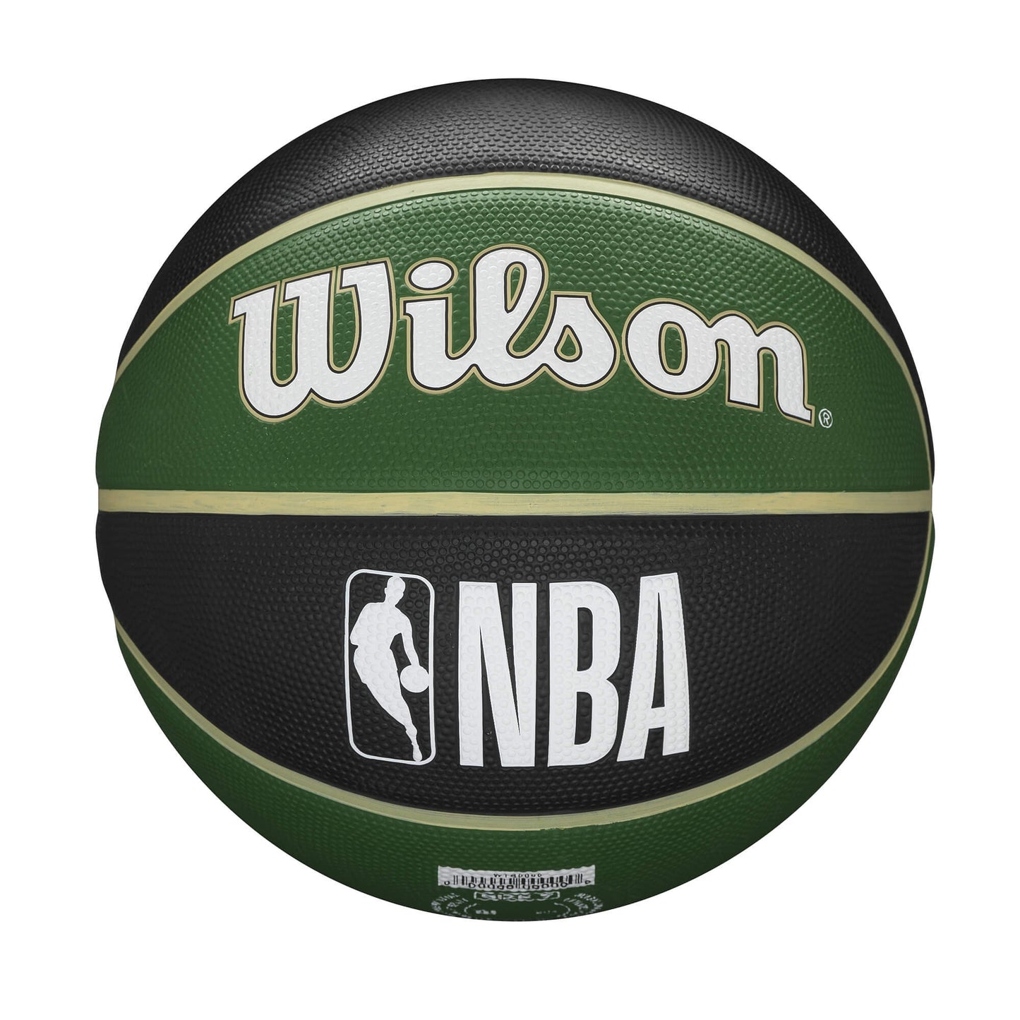 Basketbalová lopta Wilson NBA Team Tribute Milwaukee Bucks (veľkosť 7) čierna/zelená