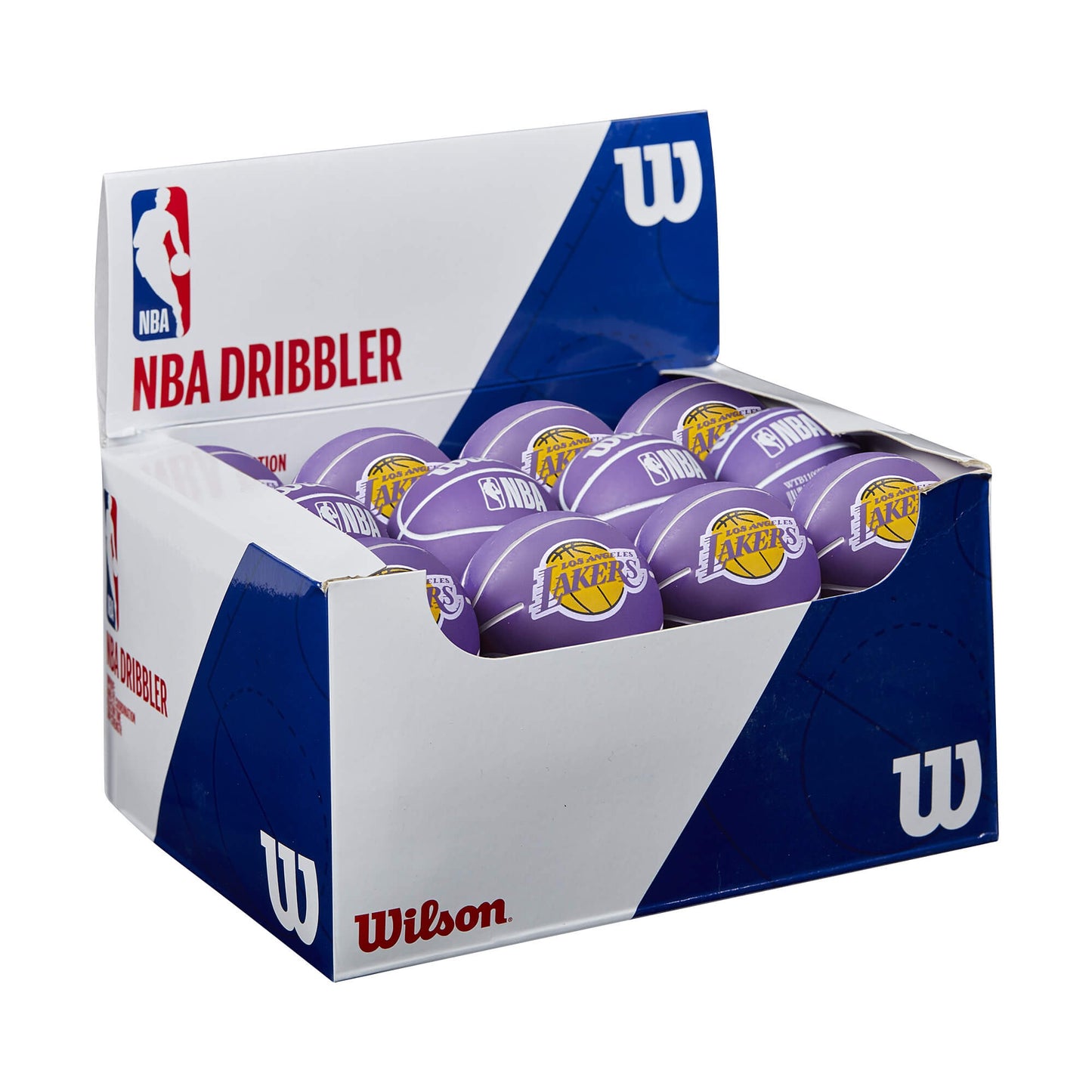 Basketbalová lopta Wilson NBA Dribbler Basketball Los Angeles Lakers (super mini) fialová
