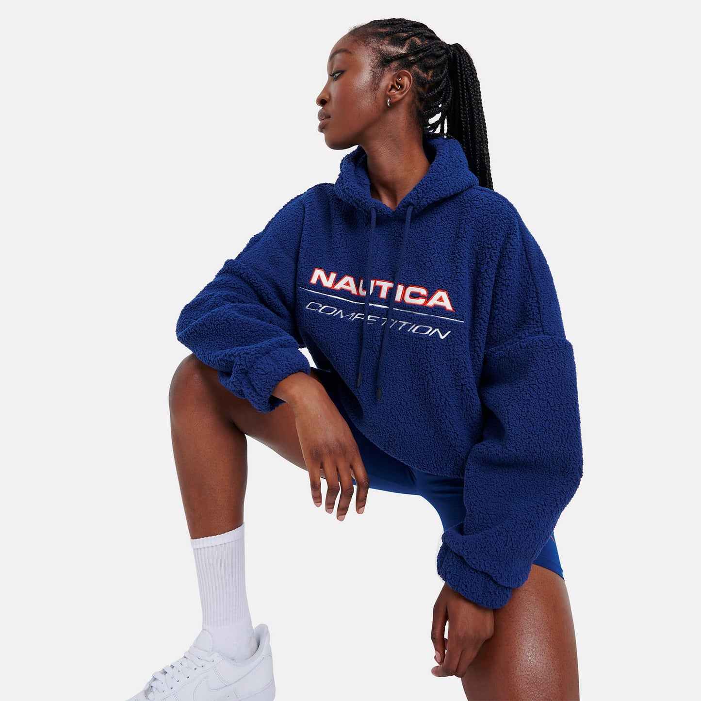 Nautica Naulon Oversized Hoody Navy
