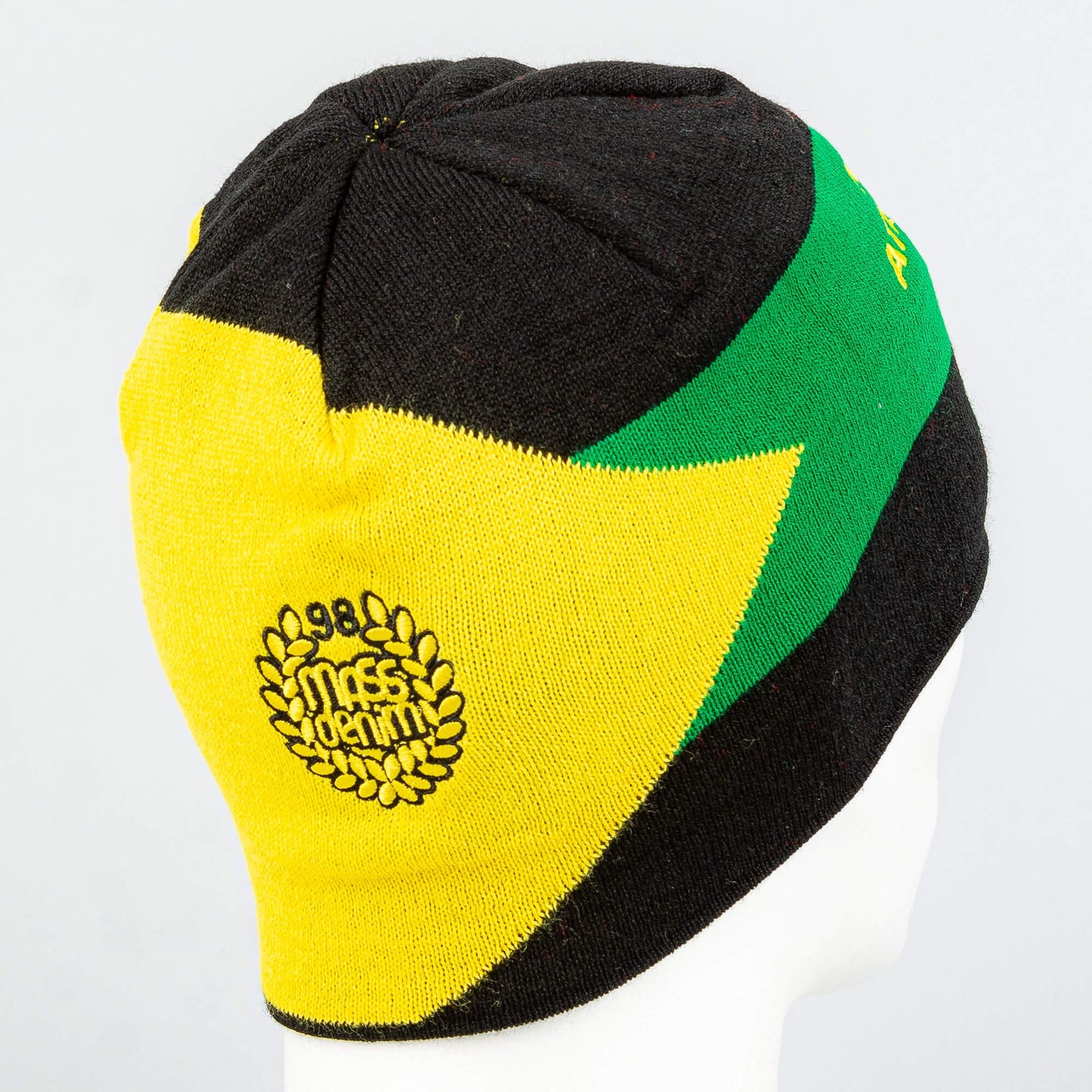 Zimná čiapka Mass DNM Core Republic Black Beanie zelená/žltá/čierna