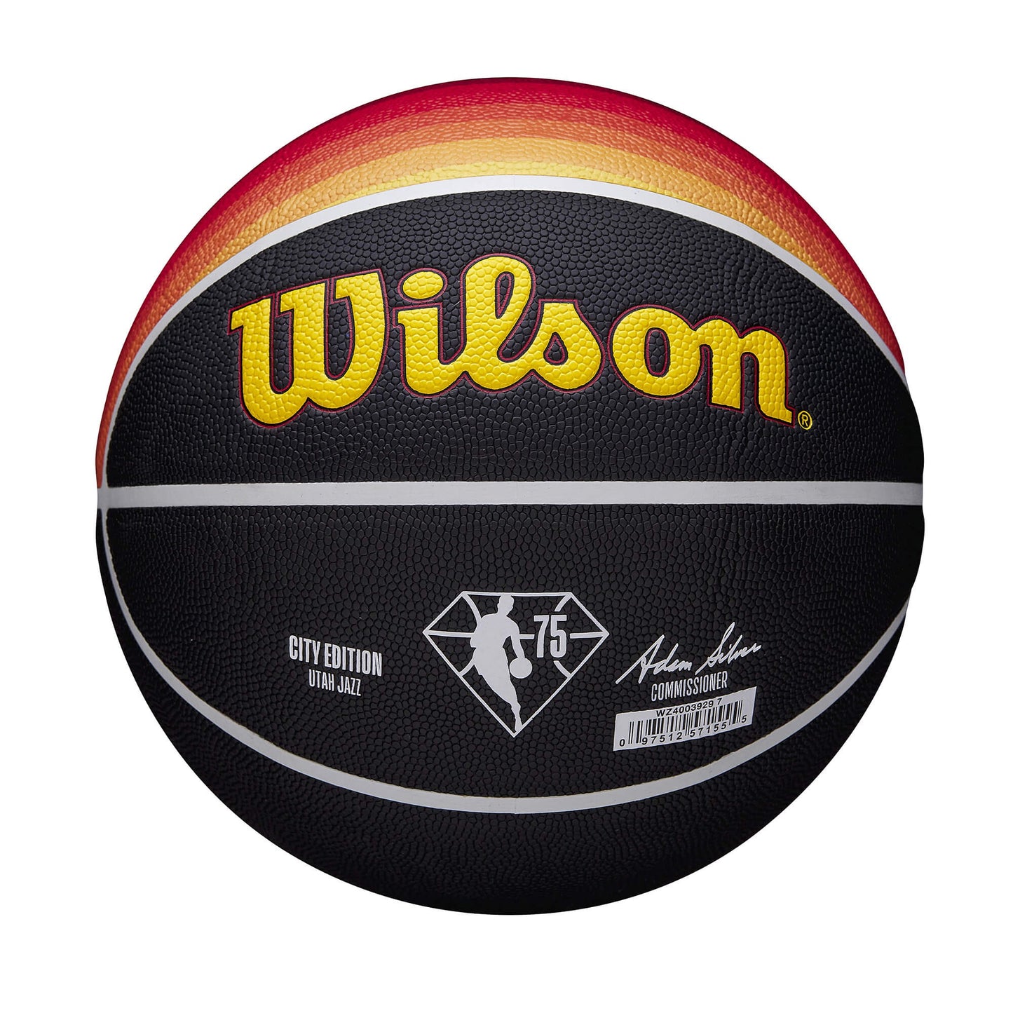 Basketbalová lopta Wilson NBA Team City Collector Utah Jazz (veľkosť 7) tmavomodrá