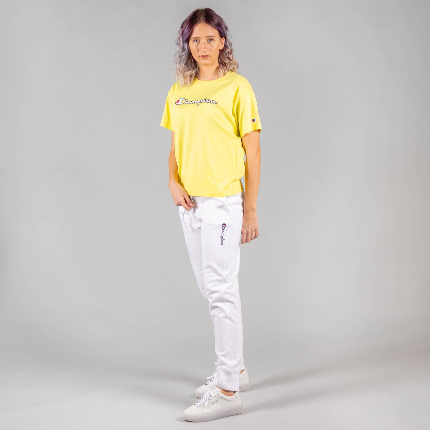 Champion Crewneck T-Shirt Yellow