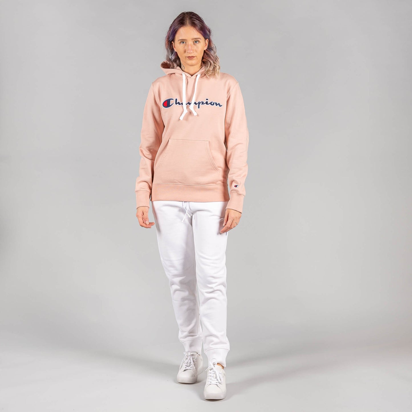 Champion Hooded Sweatshirt Pink