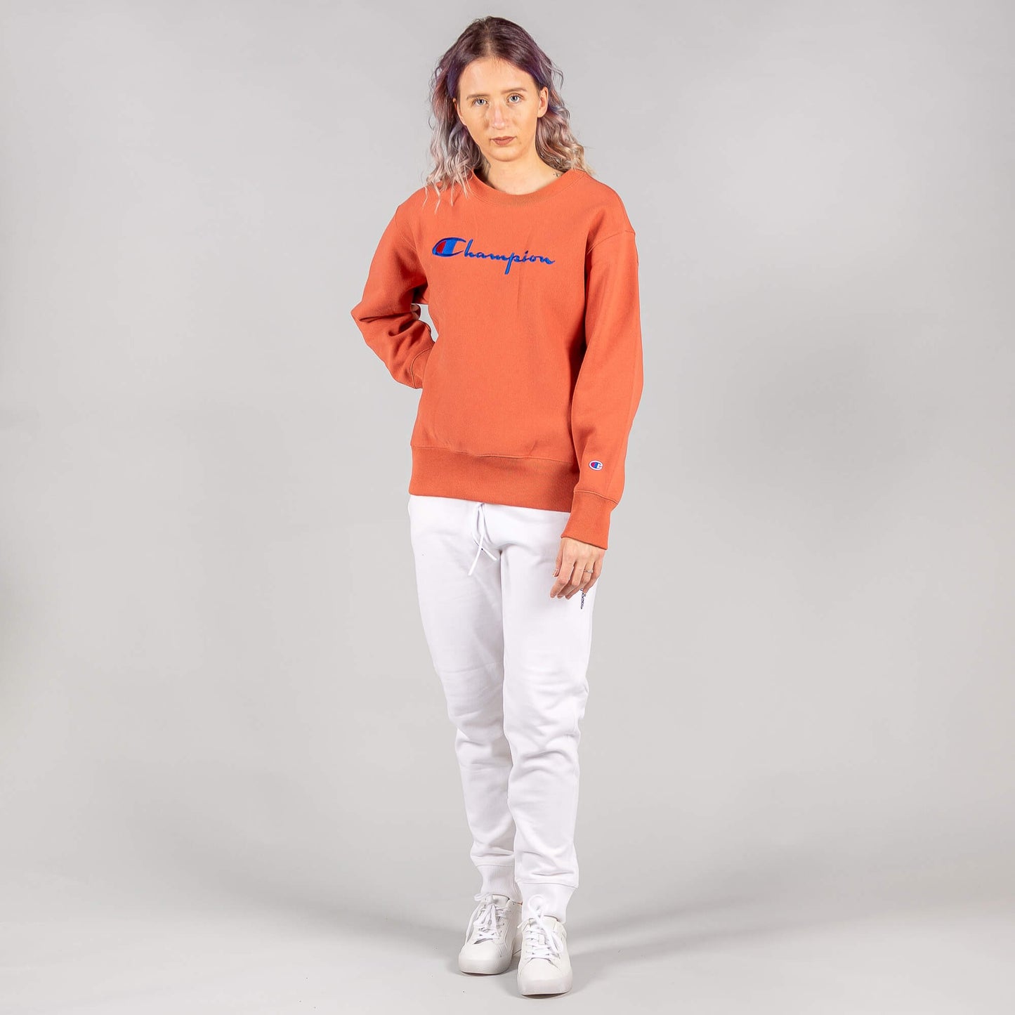 Dámska mikina Champion Premium RWSS 1952 Crewneck Sweatshirt tehlová červená