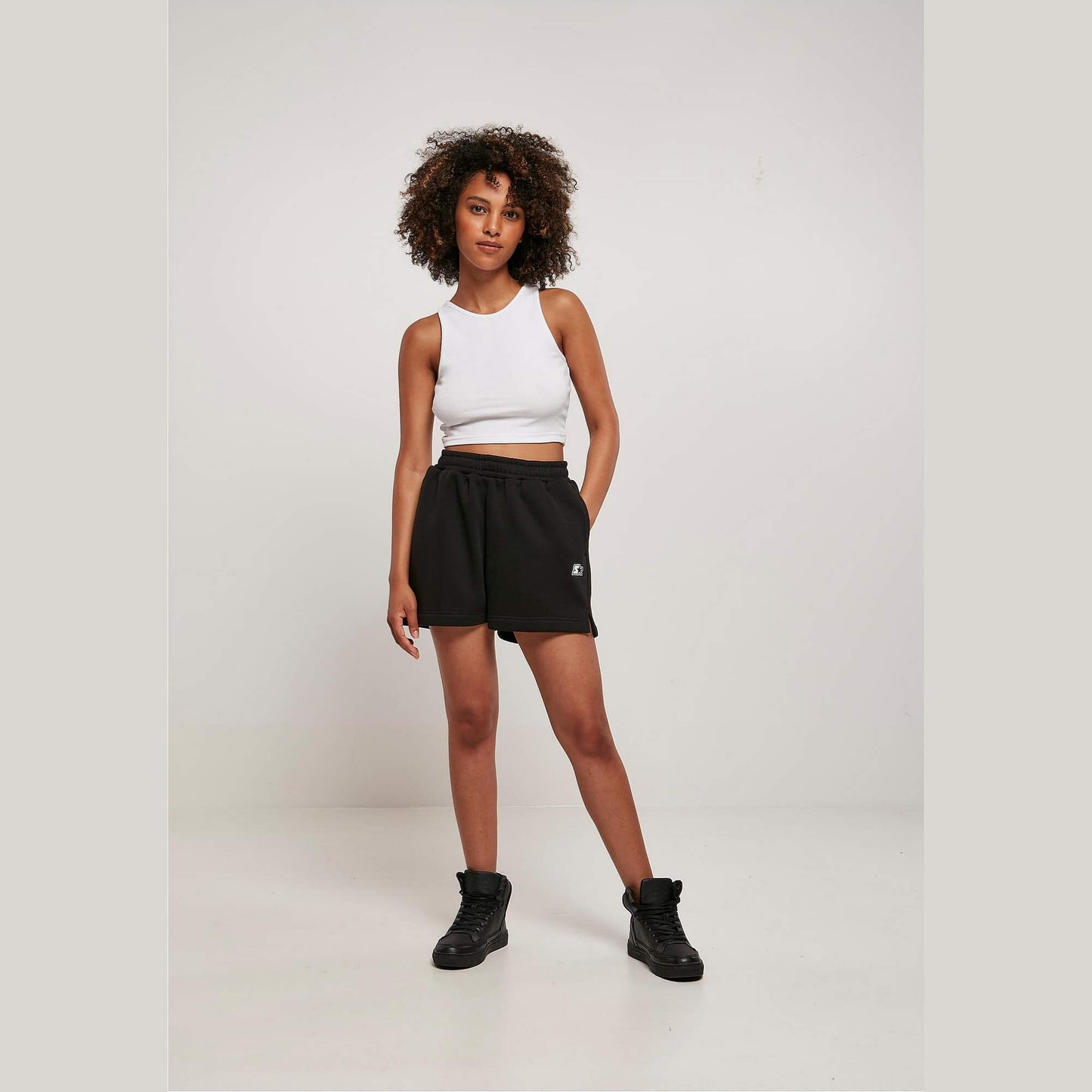 Dámske šortky Starter Essential Ladies Sweat Shorts čierne