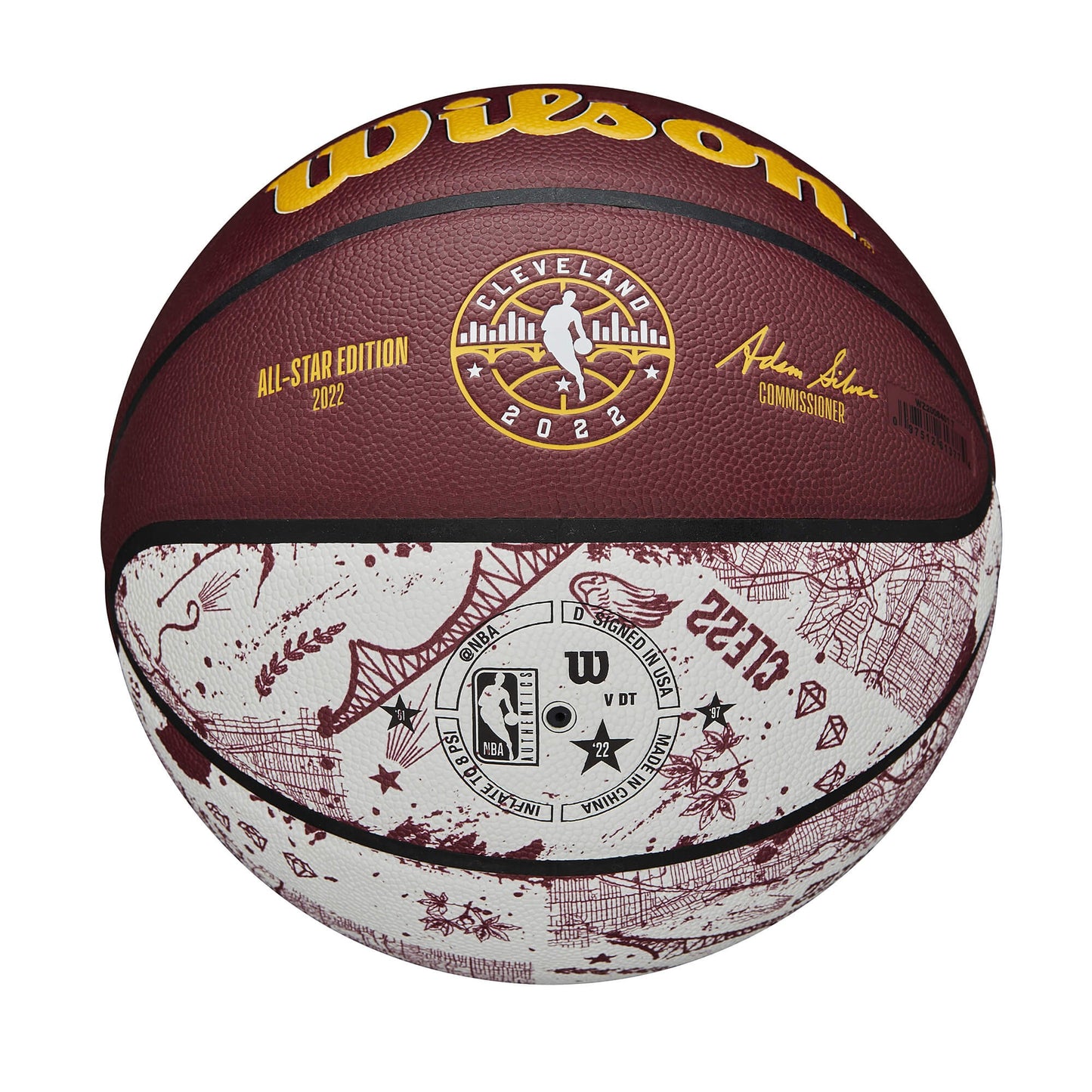 Basketbalová lopta Wilson 2022 NBA All Star Collector Edition veľkosť 7