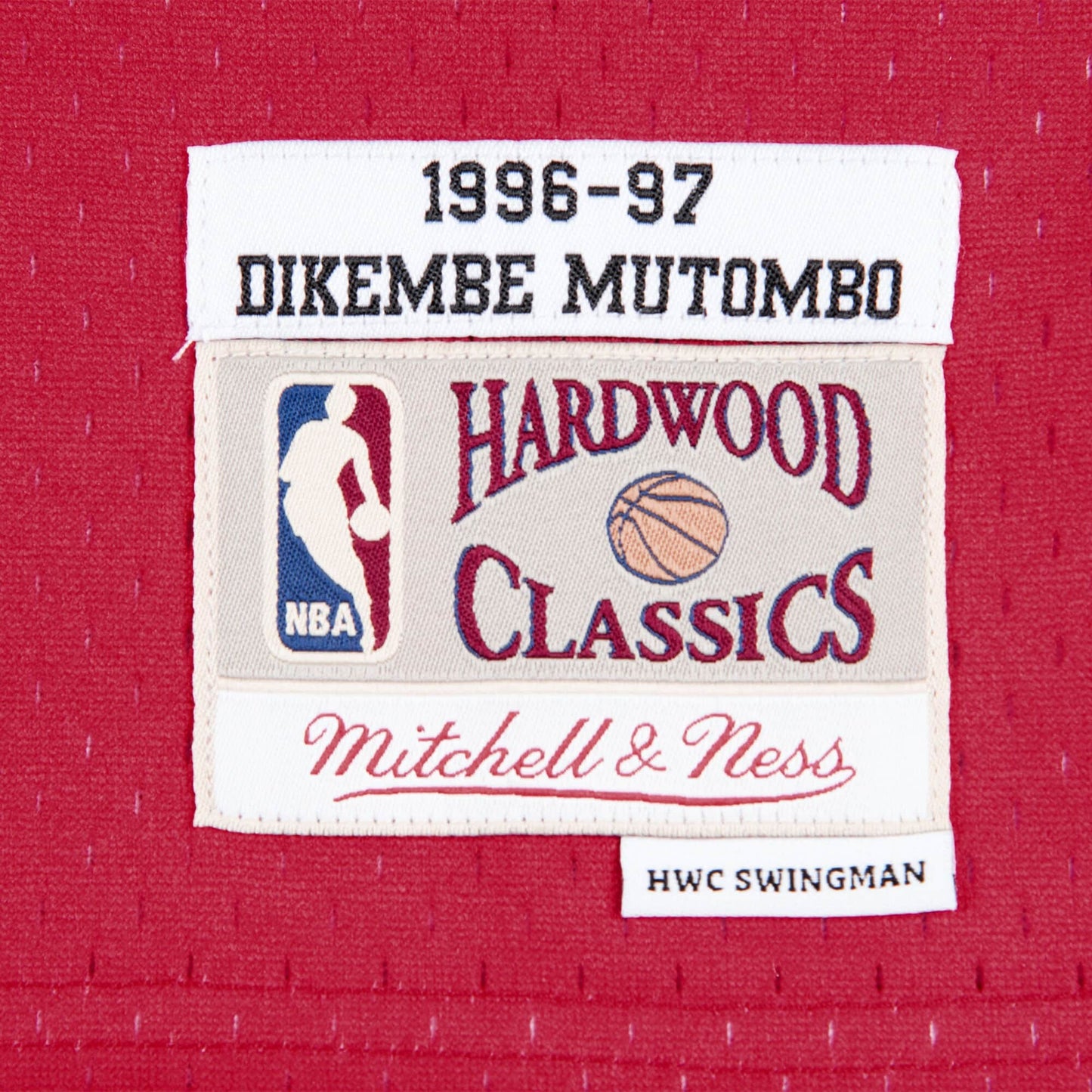 Basketbalový dres Mitchell & Ness NBA Swingman Jersey Dikembe Mutombo Atlanta Hawks červený