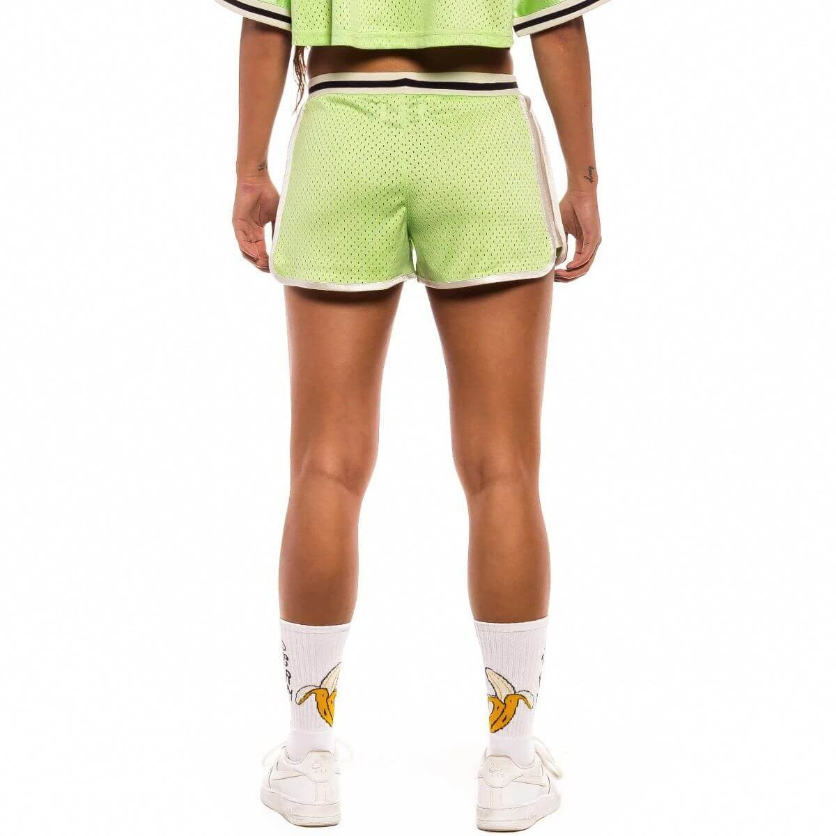 GRMY GRIMEY WEAR JUNGLE PUNCH GIRL MESH SHORT GREEN