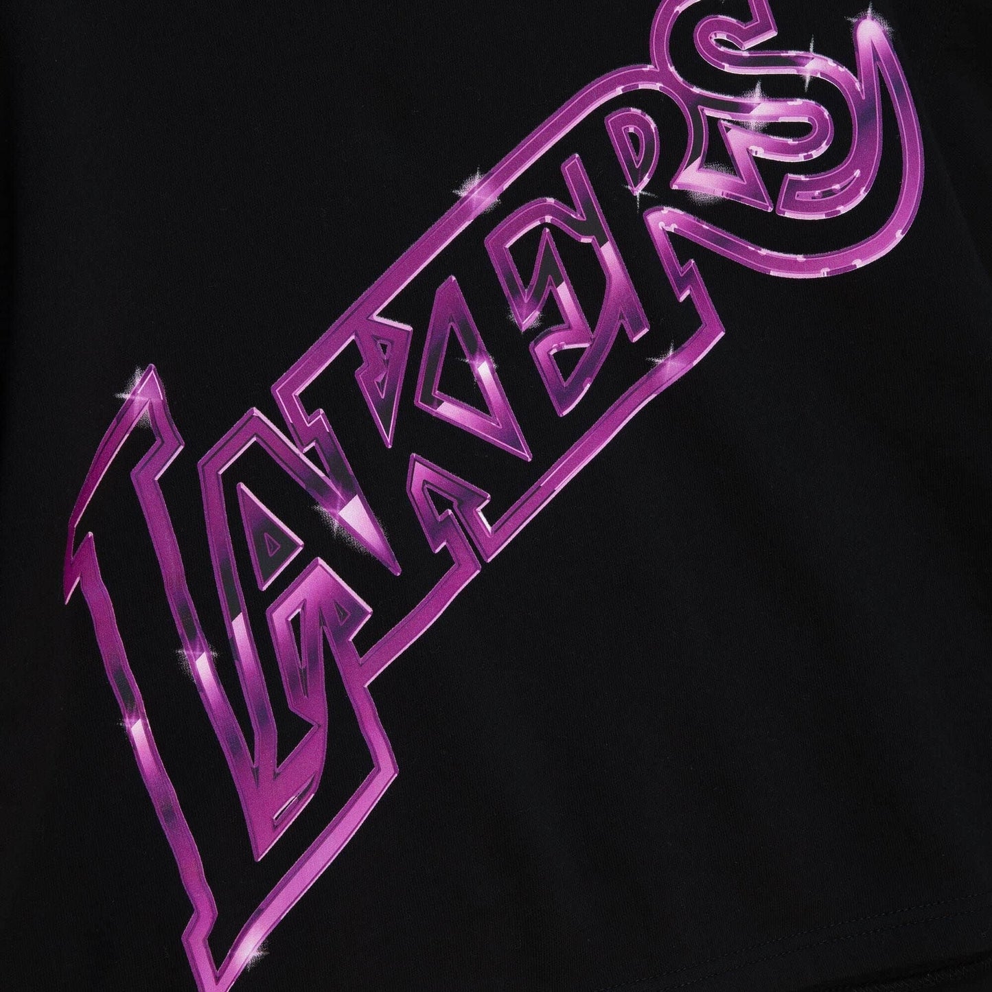 Mitchell & Ness NBA W BIG FACE 4.0 CROP HOODIE LOS ANGELES LAKERS BLACK