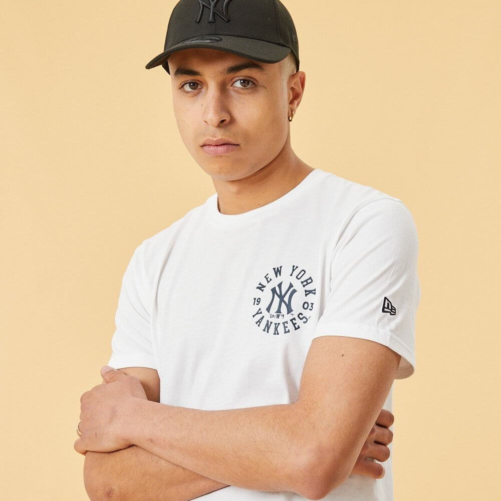 NEW ERA tričko MLB Wordmark graphic tee NEW YORK YANKEES White