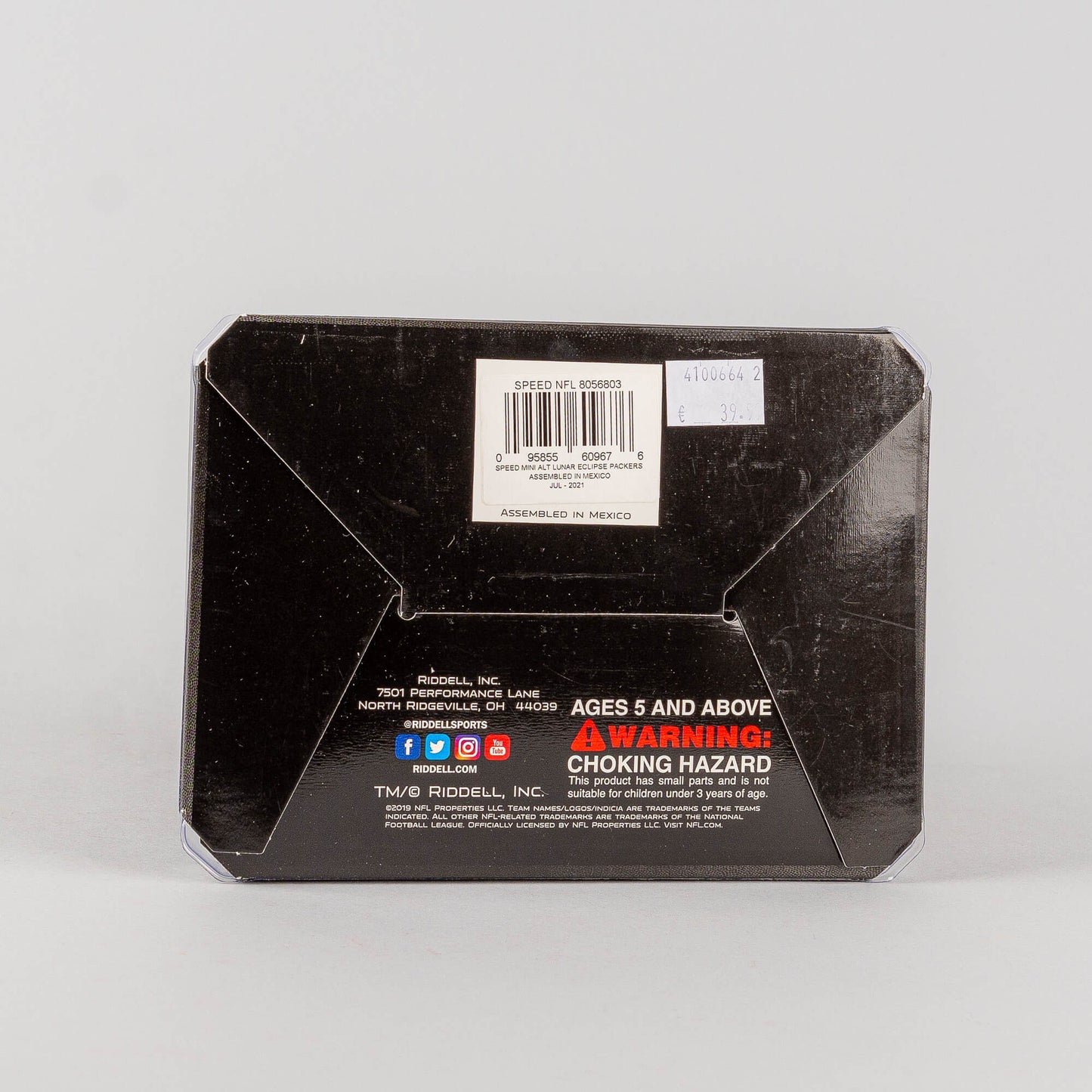 Mini helma NFL Riddell Lunar Eclipse Mini Helmet Green Bay Packers