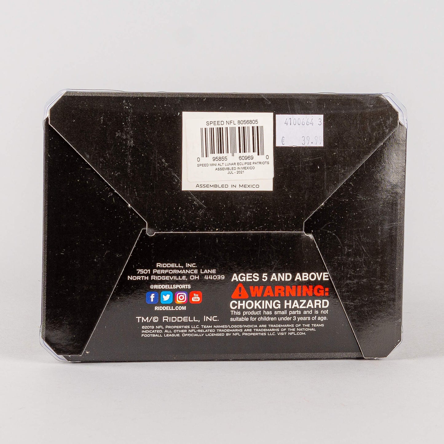 Mini helma NFL Riddell Lunar Eclipse Mini Helmet New England Patriots