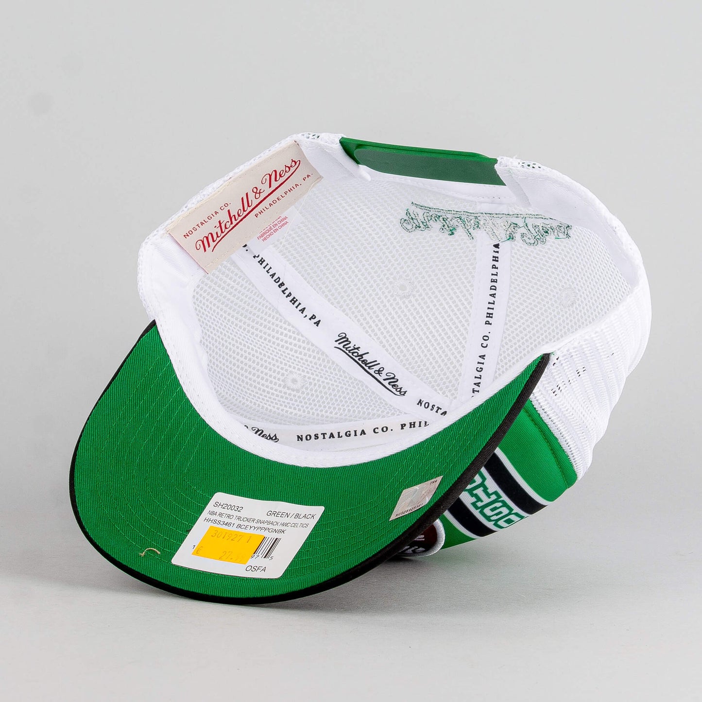Mitchell & Ness NBA RETRO TRUCKER SNAPBACK HWC BOSTON CELTICS GREEN / BLACK