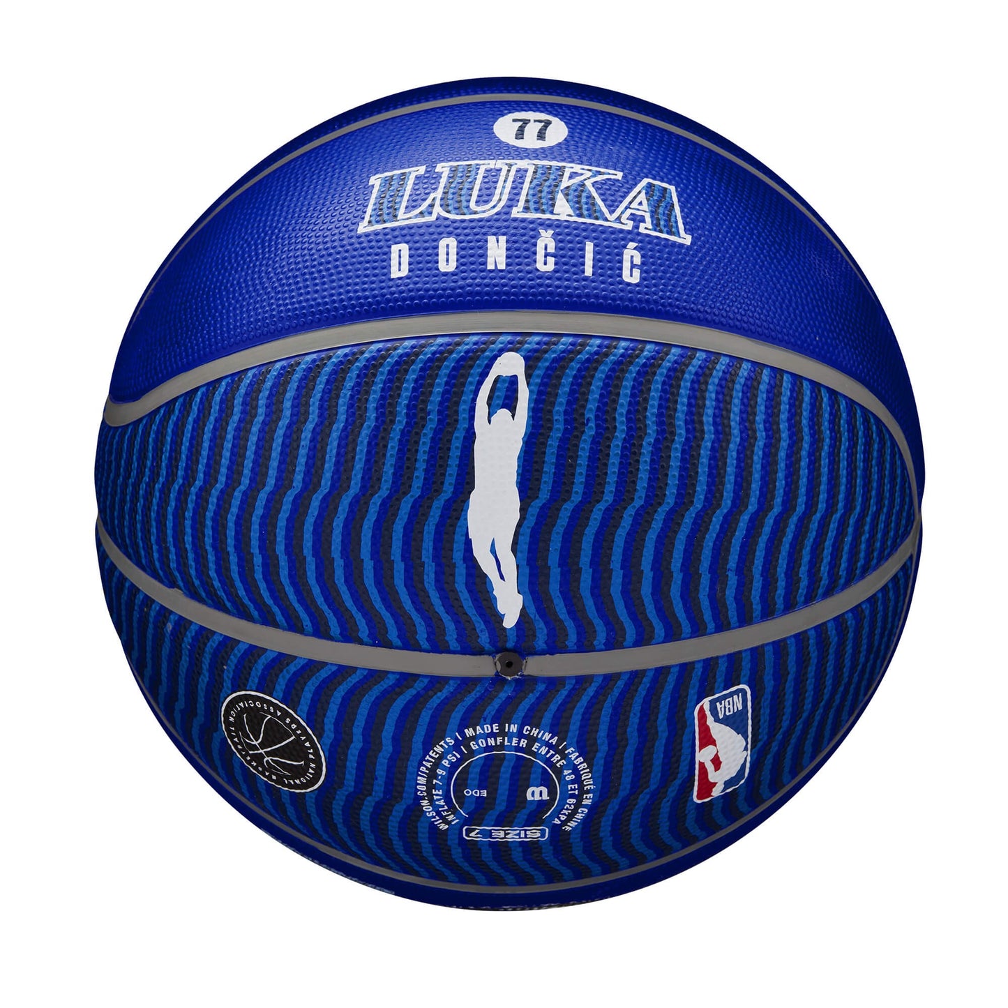 Basketbalová lopta Wilson NBA Player Icon - Luka Dončić (veľkosť 7) modrá